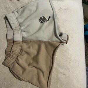 Tan and Cream Shorts